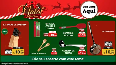 Modelo de TV para TV Horizontal com o tema Natal Imperdível para Utilidades Domésticas