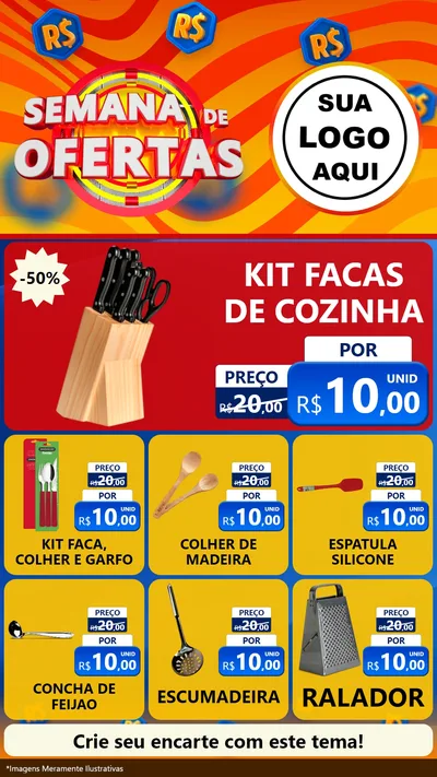 Modelo de Rede Social para Stories com o tema Semana de Ofertas para Utilidades Domésticas