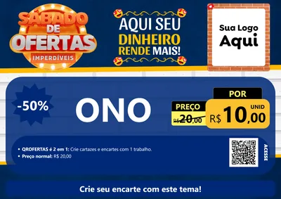 Modelo de Cartaz para Cartaz A4 Horizontal com o tema Sábado de Ofertas Imperdíveis para Óticas