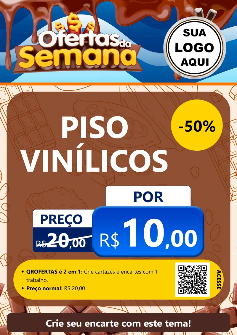 Modelo de Cartaz para Cartaz A4 Vertical com o tema Ofertas da Semana - Páscoa para Material para Construção