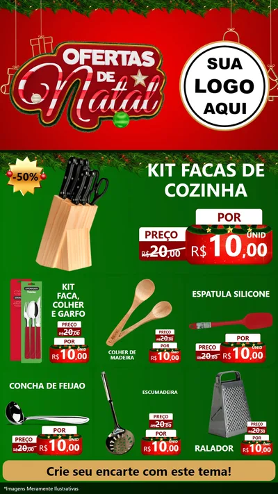 Modelo de Rede Social para Stories com o tema Ofertas de Natal para Utilidades Domésticas