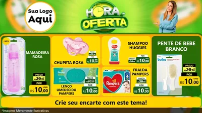Modelo de TV para TV Horizontal com o tema Hora da Oferta para Bebês