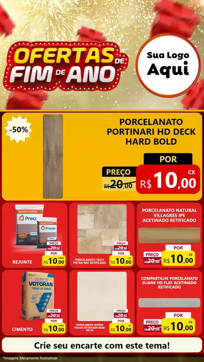Modelo de Rede Social para Stories com o tema Ofertas de Fim de Ano para Pisos e revestimentos