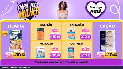 Modelo de TV para TV Horizontal com o tema Para Você, Mulher para Peixaria