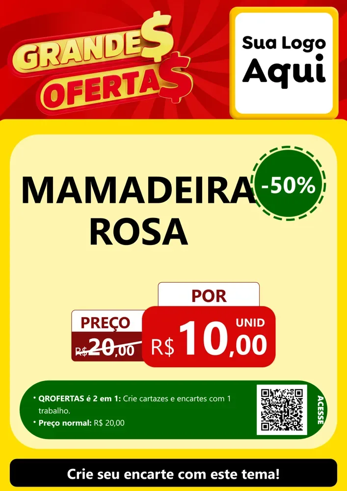 Modelo de Cartaz para Cartaz A4 Vertical com o tema Grandes Ofertas para Bebês