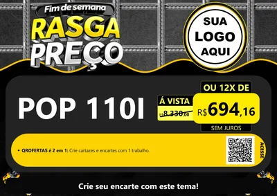 Modelo de Cartaz para Cartaz A4 Horizontal