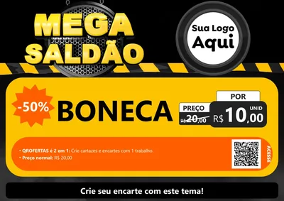 Modelo de Cartaz para Cartaz A4 Horizontal