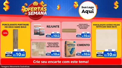 Modelo de TV para TV Horizontal com o tema Ofertas Da Semana para Pisos e revestimentos