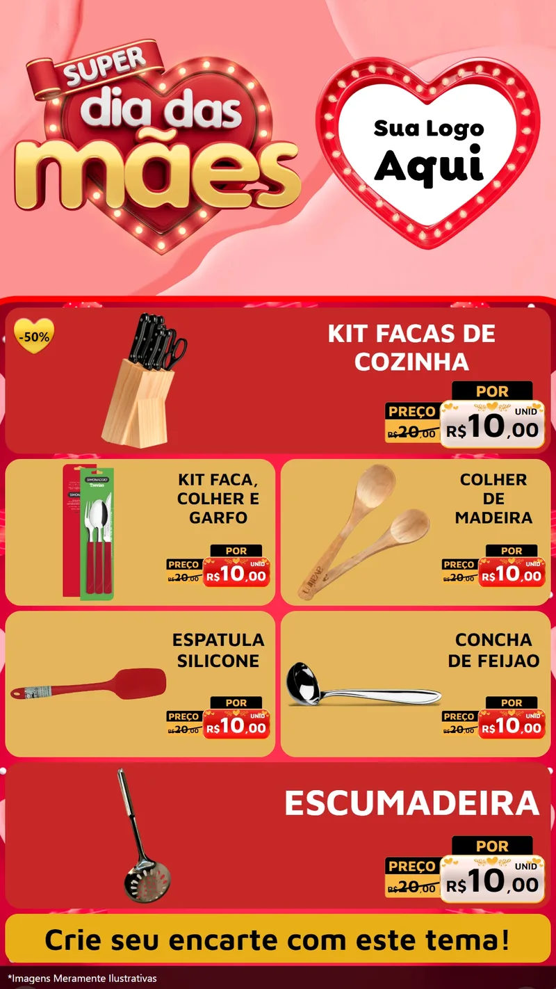 Modelo de TV para TV Vertical com o tema Super Dia Das Mães para Utilidades Domésticas