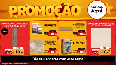 Modelo de TV para TV Horizontal com o tema Promoção para Pisos e revestimentos