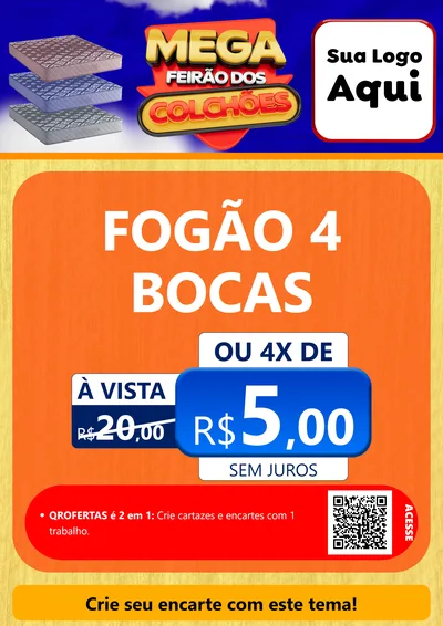 Modelo de Cartaz para Cartaz A4 Vertical