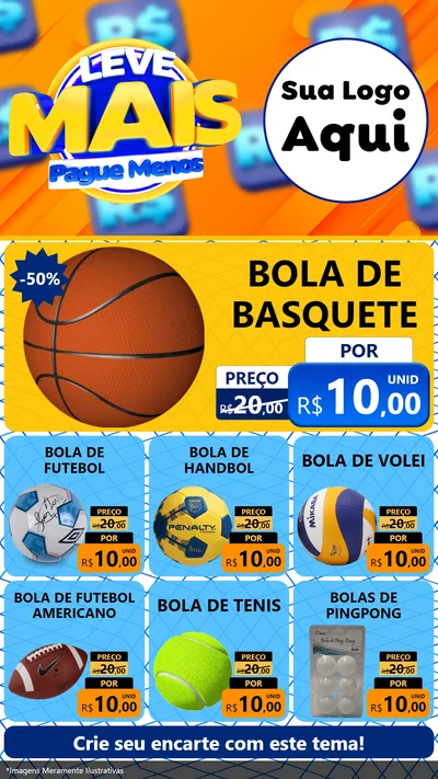 Modelo de Rede Social para Stories com o tema Leve Mais, Pague Menos para Artigos Esportivos