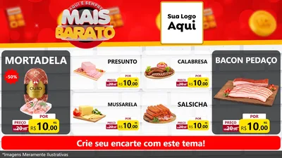 Modelo de TV para TV Horizontal com o tema Mais Barato para Frios e Laticínios