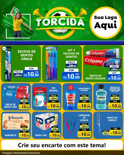 Modelo de Rede Social para Feed Instagram com o tema Torcida para Higiene Pessoal