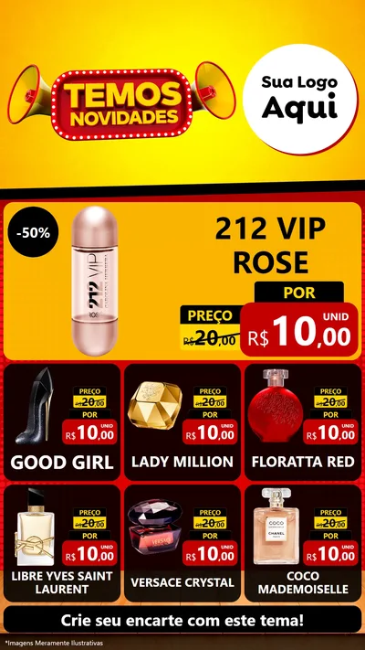 Modelo de Rede Social para Stories com o tema Temos Novidades para Perfumes