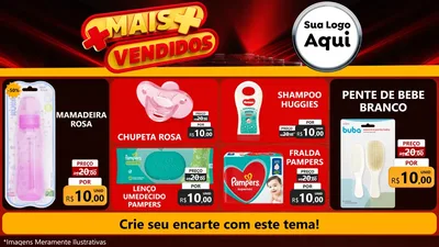 Modelo de TV para TV Horizontal com o tema Mais Vendidos para Bebês