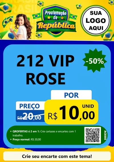 Modelo de Cartaz para Cartaz A4 Vertical com o tema Proclamação da República para Perfumes