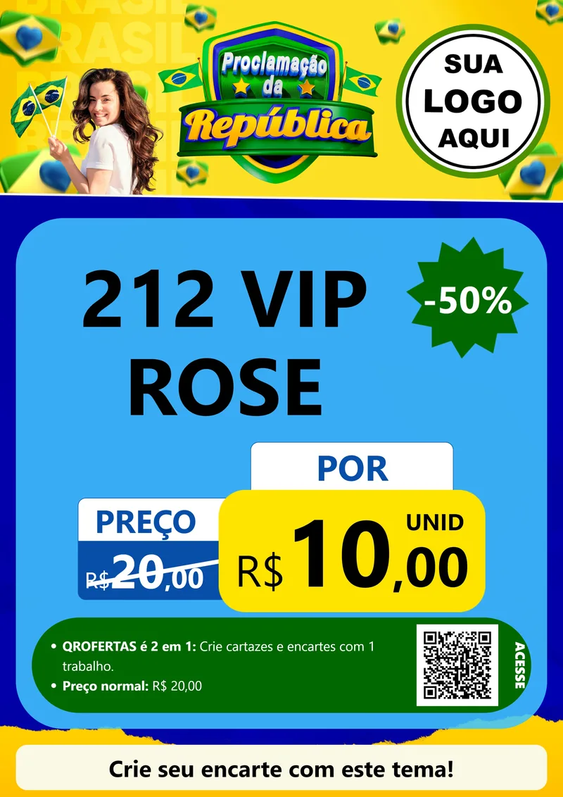 Modelo de Cartaz para Cartaz A4 Vertical com o tema Proclamação da República para Perfumes