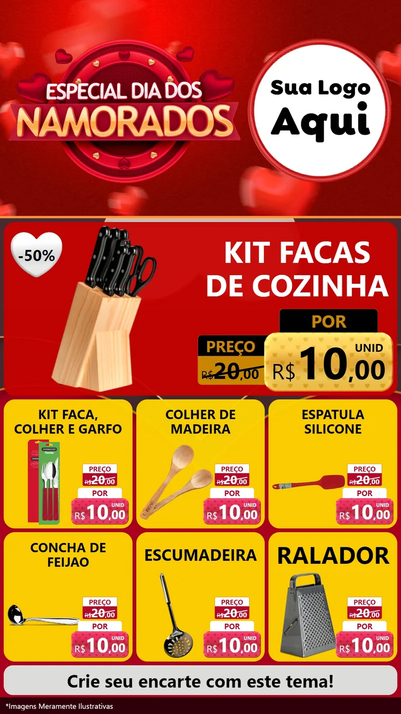 Modelo de Rede Social para Stories com o tema Especial Dia Dos Namorados para Utilidades Domésticas