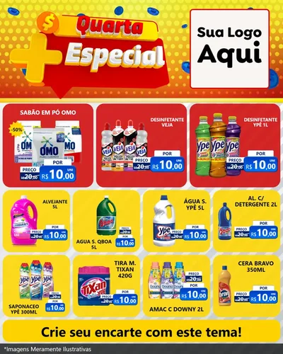 Modelo de Rede Social para Feed Instagram com o tema Quarta Mais Especial para Produtos de Limpeza