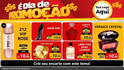 Modelo de TV para TV Horizontal com o tema É Dia De Promoção para Perfumes