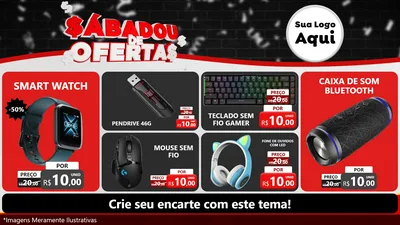 Modelo de TV para TV Horizontal com o tema Sabadou de Ofertas para Informática