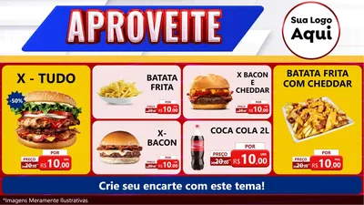 Modelo de TV para TV Horizontal com o tema Aproveite para Hamburgueria