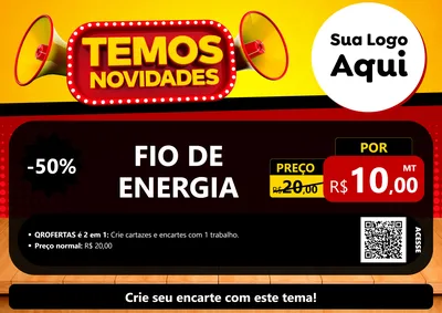 Modelo de Cartaz para Cartaz A4 Horizontal
