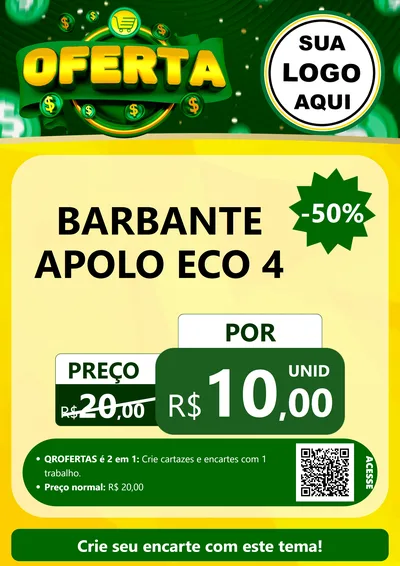 Modelo de Cartaz para Cartaz A4 Vertical com o tema Oferta para Armarinho e Aviamentos