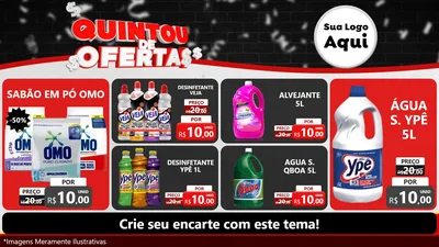 Modelo de TV para TV Horizontal com o tema Quintou de Ofertas para Produtos de Limpeza
