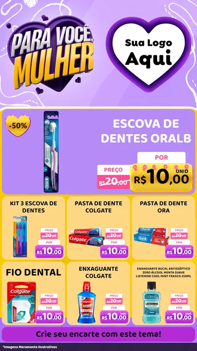 Modelo de Rede Social para Stories com o tema Para Você, Mulher para Higiene Pessoal