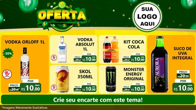 Modelo de TV para TV Horizontal com o tema Oferta para Distribuidora de bebidas