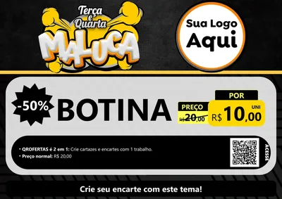 Modelo de Cartaz para Cartaz A4 Horizontal com o tema Terça e Quarta Maluca para Agropecuária