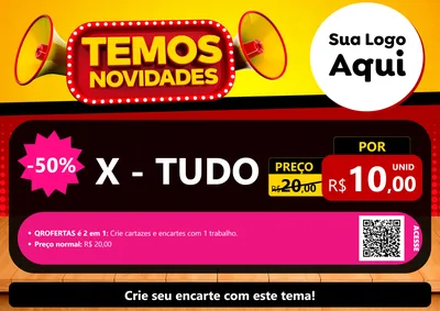 Modelo de Cartaz para Cartaz A4 Horizontal