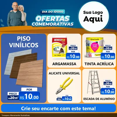 Modelo de Rede Social para Feed Facebook com o tema Dia do Idoso