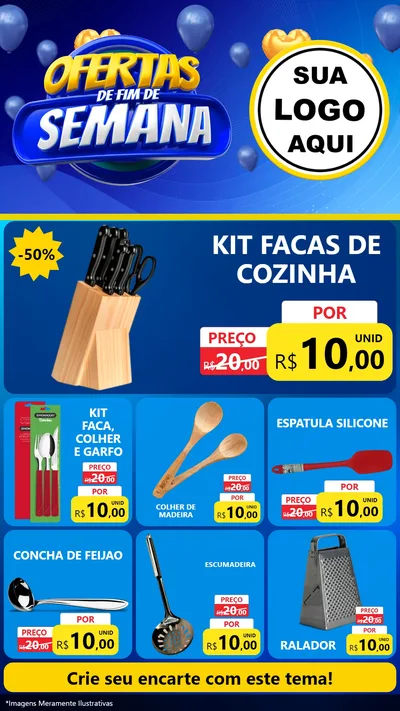 Modelo de Rede Social para Stories com o tema Ofertas de Fim de Semana para Utilidades Domésticas