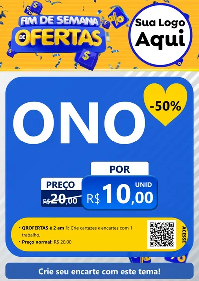 Modelo de Cartaz para Cartaz A4 Vertical com o tema Fim de Semana de Ofertas para Óticas