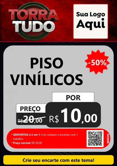 Modelo de Cartaz para Cartaz A4 Vertical com o tema Torra Tudo para Material para Construção