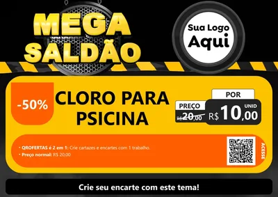 Modelo de Cartaz para Cartaz A4 Horizontal