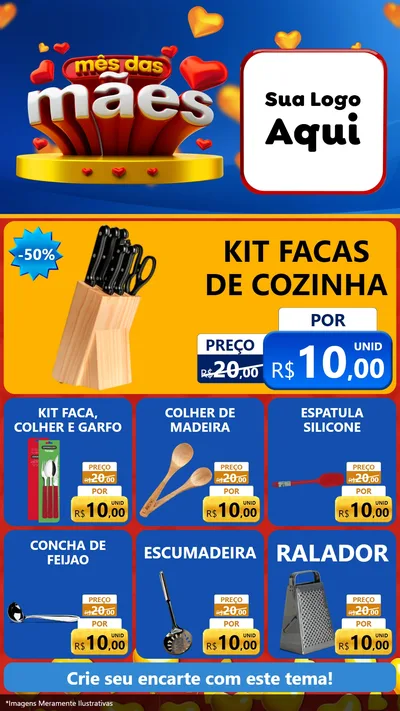 Modelo de Rede Social para Stories com o tema Mês das Mães para Utilidades Domésticas