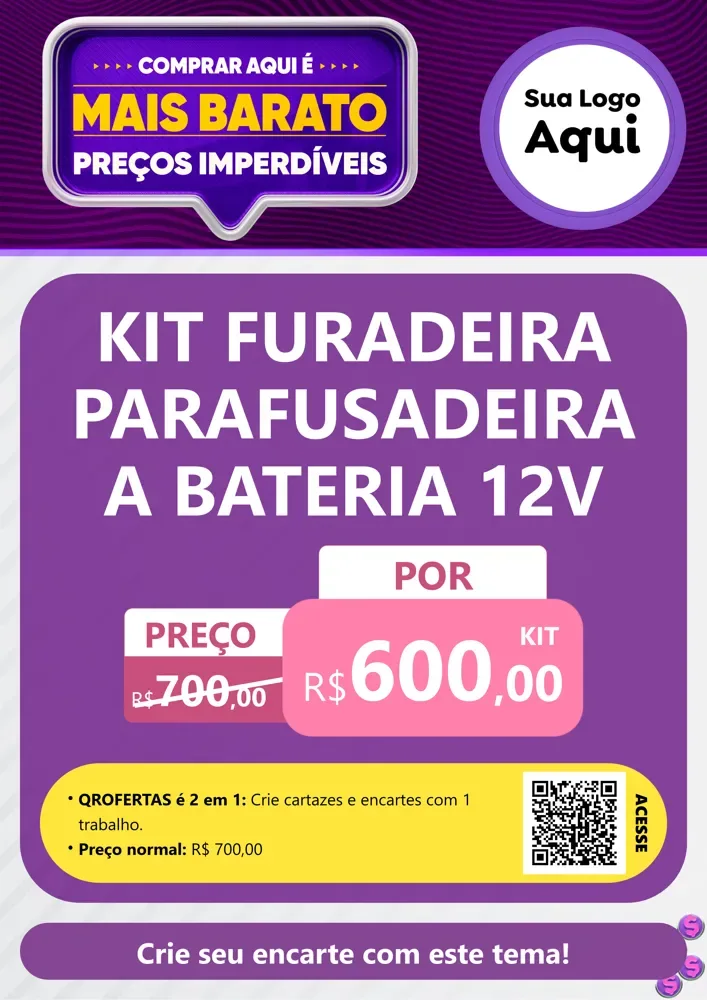Modelo de Cartaz para Cartaz A4 Vertical com o tema Mais Barato para Maquinas e Ferramentas