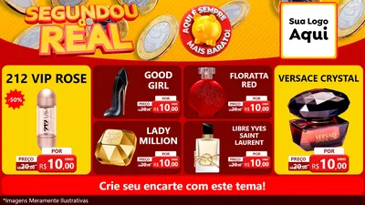 Modelo de TV para TV Horizontal com o tema Segundou do Real para Perfumes
