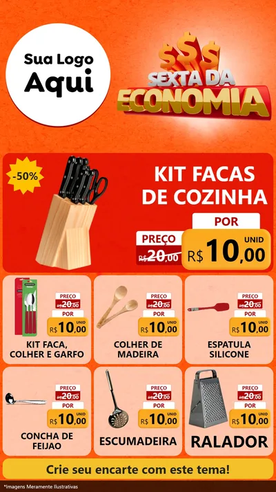 Modelo de Rede Social para Stories com o tema Sexta da Economia para Utilidades Domésticas