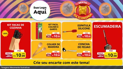 Modelo de TV para TV Horizontal com o tema Sexta da Economia para Utilidades Domésticas