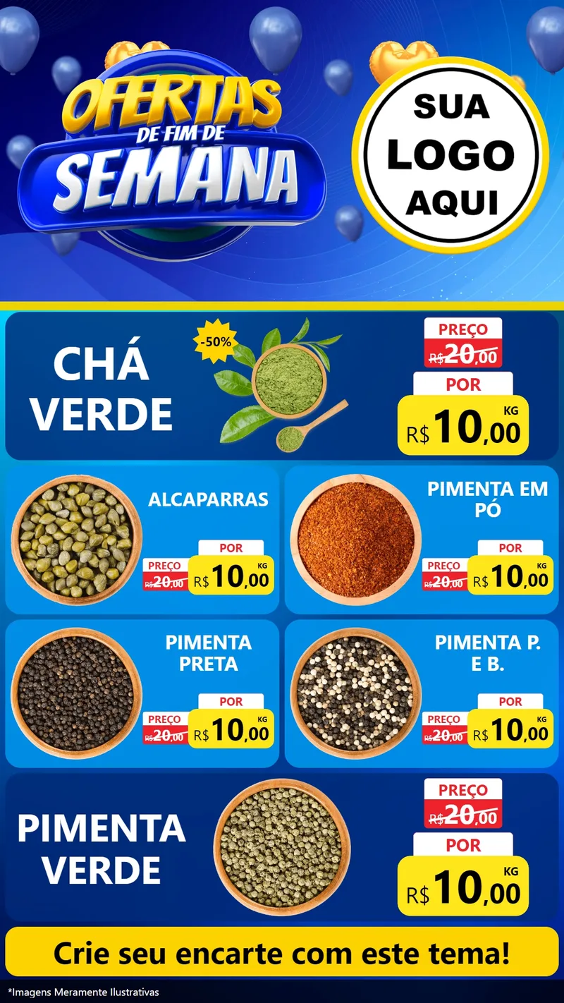 Modelo de TV para TV Vertical com o tema Ofertas de Fim de Semana para Produtos Naturais