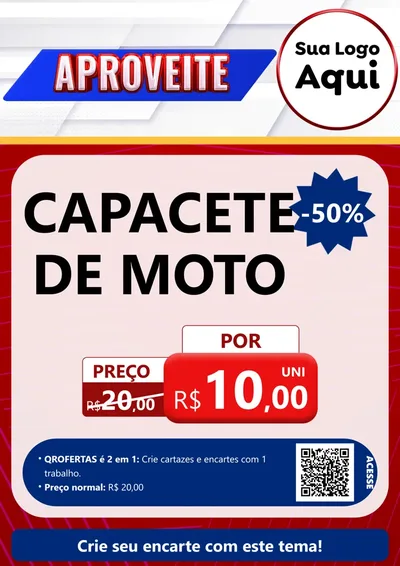 Modelo de Cartaz para Cartaz A4 Vertical com o tema Aproveite para Moto peças