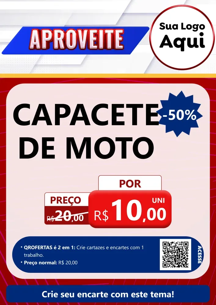 Modelo de Cartaz para Cartaz A4 Vertical com o tema Aproveite para Moto peças