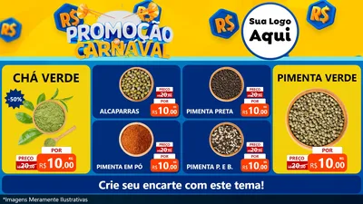 Modelo de TV para TV Horizontal com o tema Promoção de Carnaval para Produtos Naturais