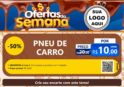 Modelo de Cartaz para Cartaz A4 Horizontal com o tema Ofertas da Semana - Páscoa para Auto peças
