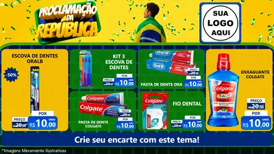 Modelo de TV para TV Horizontal com o tema Proclamação da República para Higiene Pessoal
